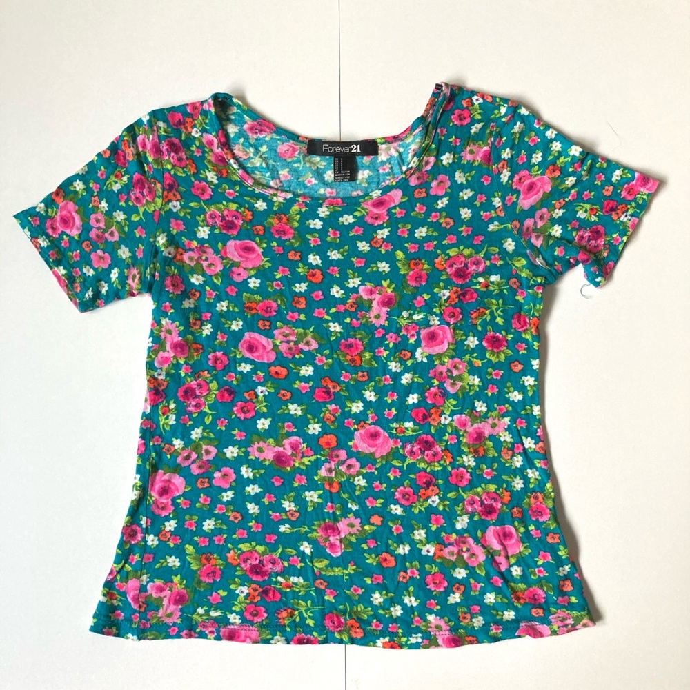 Forever 21 Floral Crop Top